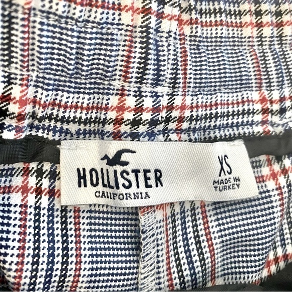 Hollister Mid-Rise Plaid Side Striped Trousers - Picture 8 of 8